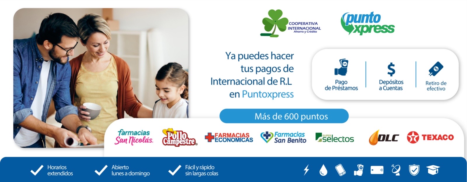 Nuevos puntos de pago